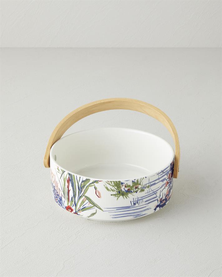 Garden Serenity Stoneware Sunumluk 17x7 cm Renkli