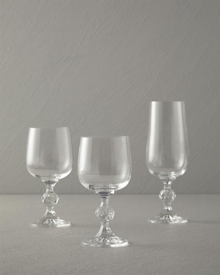 Glossy Kristal 3lü Bardak 230 ml Şeffaf
