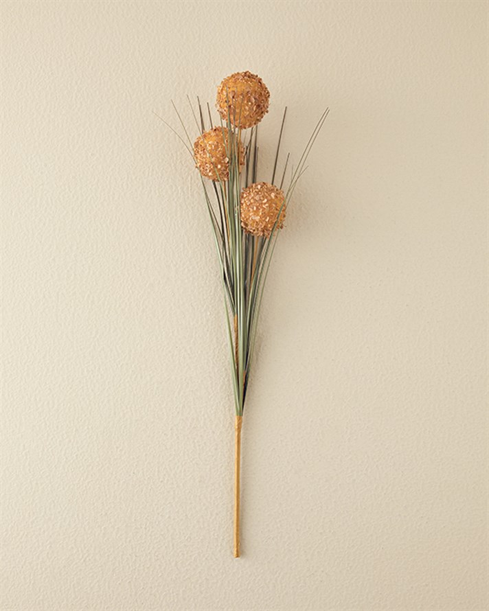Grass Bush Tek Dal Yapay Çiçek 63 cm Kahve