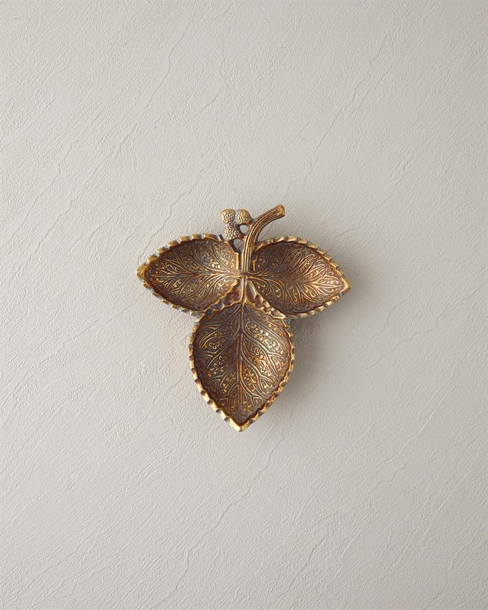Grön Dekoratif Tepsi 17x16,3x3 cm Gold