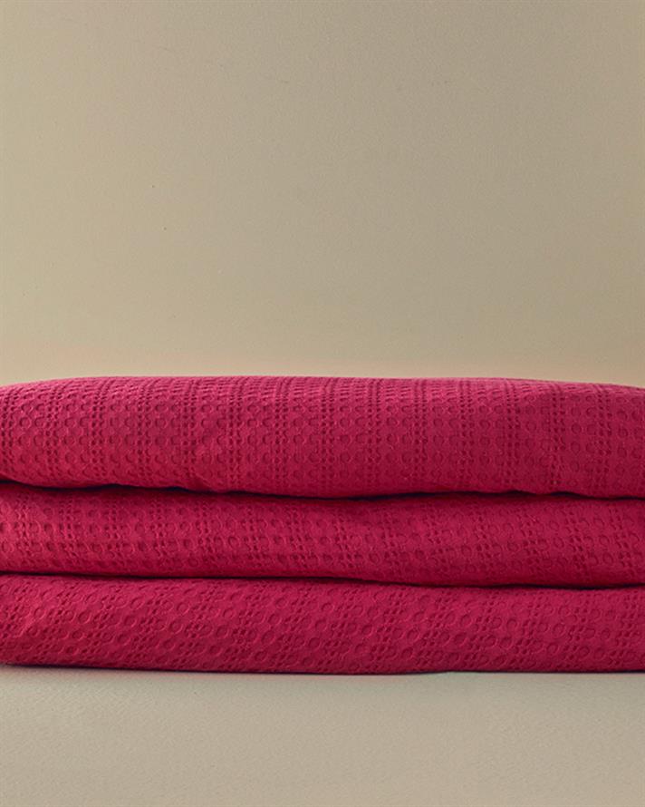 Harmony Çift Kişilik Pike Koyu Pembe
