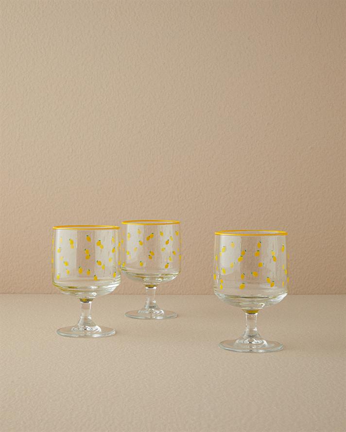 Lemon Blossom Cam 3lü Cup Sarı