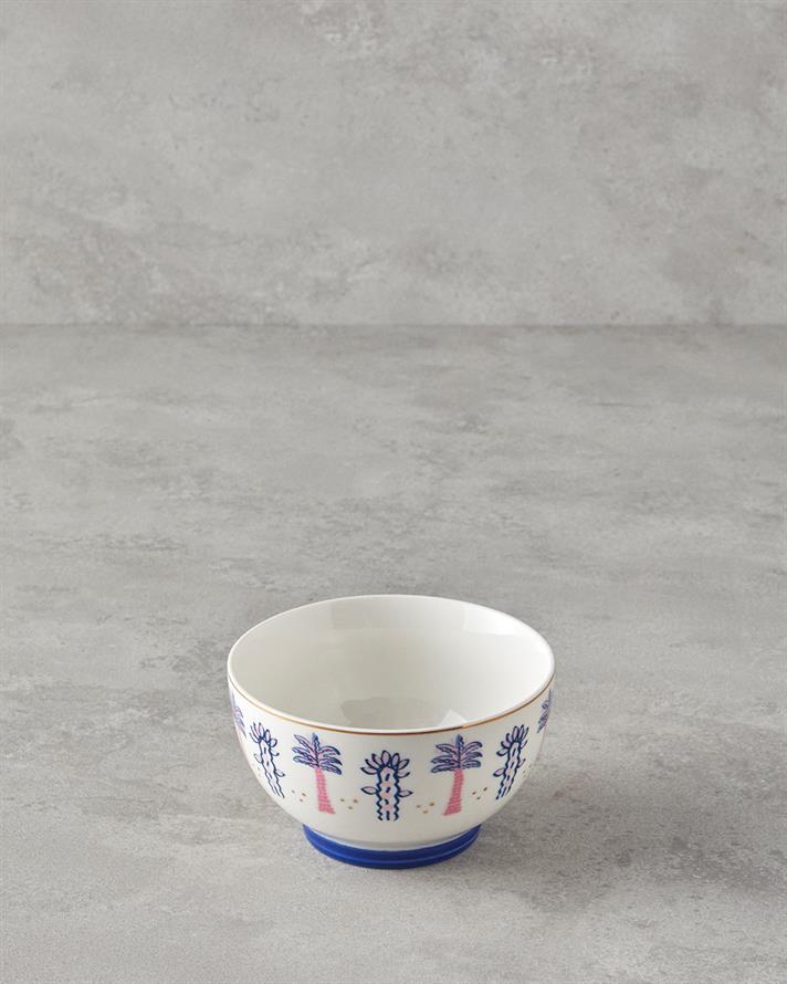Love Fantasy New Bone China Kase Pembe - Mavi