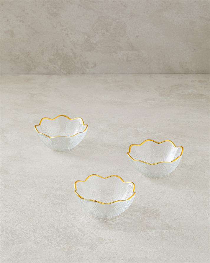 Marigold Exclusive Cam 3lü Çerezlik Gold