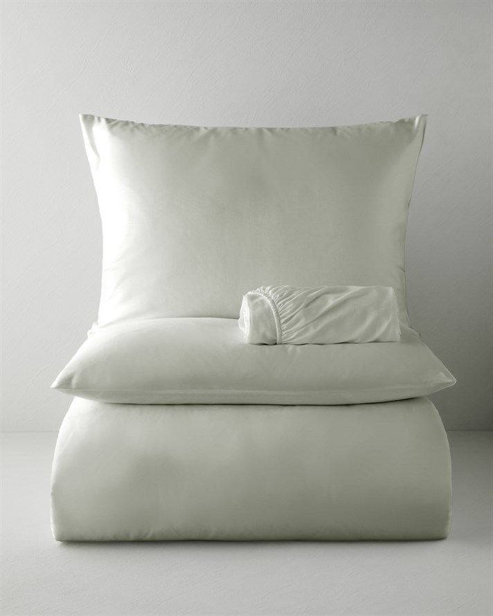 Micell Lyocell Saten King Size Çarşaflı Nevresim Takımı 240x220 cm Yeşil