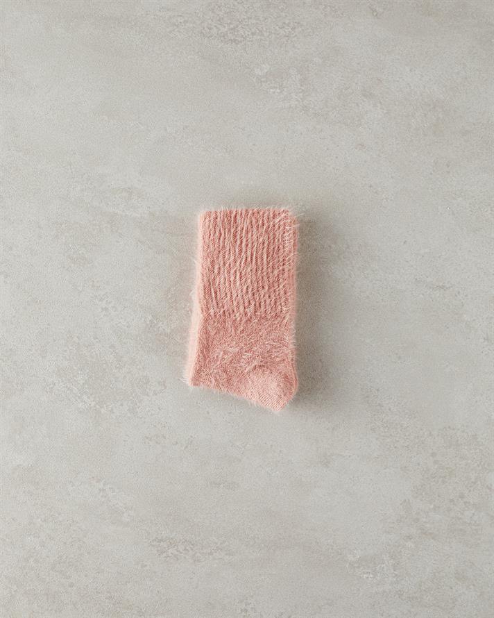 Mila Kadın Pelüş Çorap Pembe