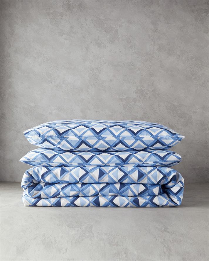 Mini Argyle Çift Kişilik Nevresim Takımı Mavi