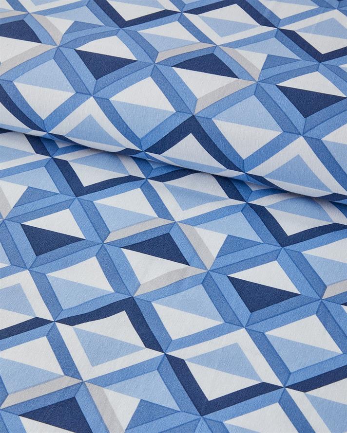 Mini Argyle Tek Kişilik Nevresim Takımı Mavi