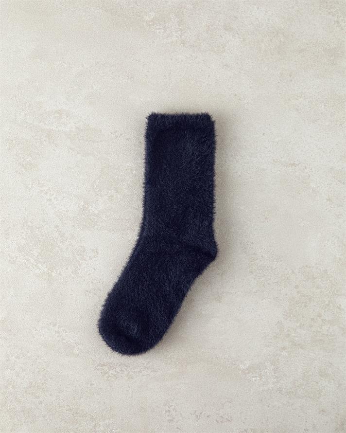 Miny Kadın Pelüş Çorap Siyah