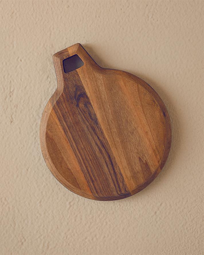 Modern Wood Ceviz Sunum Tahtası Kahverengi