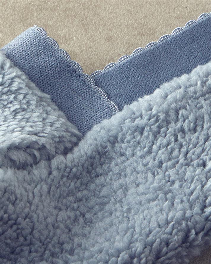 New Soft Kadın Peluş Çorap Gri