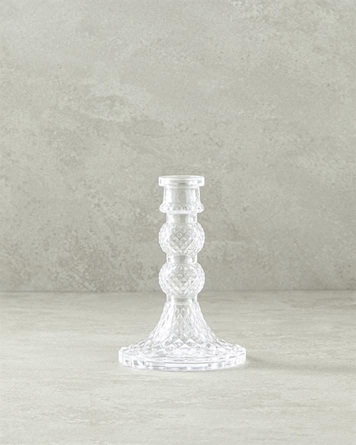 Nora Cam Şamdan 14,5 cm Şeffaf