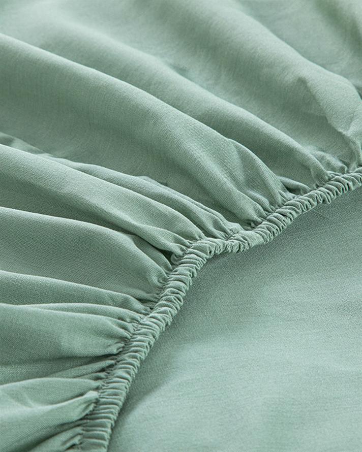 Novella Premium Soft Cotton Çift Kişilik Lastikli Çarşaf Takımı Seledon