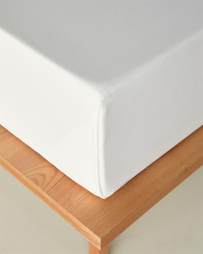Novella Premium Soft Cotton Çift Kişilik Çarşaf Beyaz