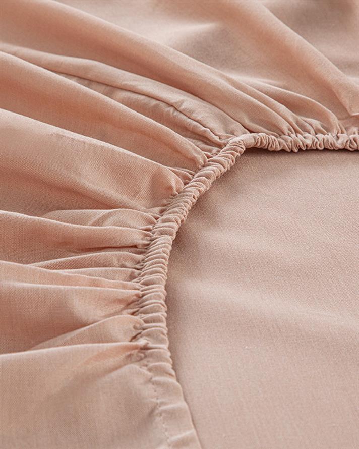 Novella Premium Soft Cotton Tek Kişilik Lastikli Çarşaf Takımı Gül Kurusu