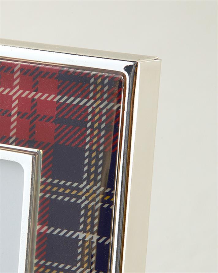Plaid Çerçeve Bordo