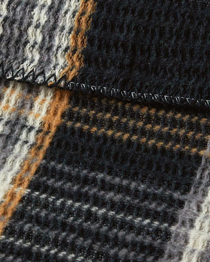 Plaid Waffle Scotch Tek Kişilik Battaniye Antrasit