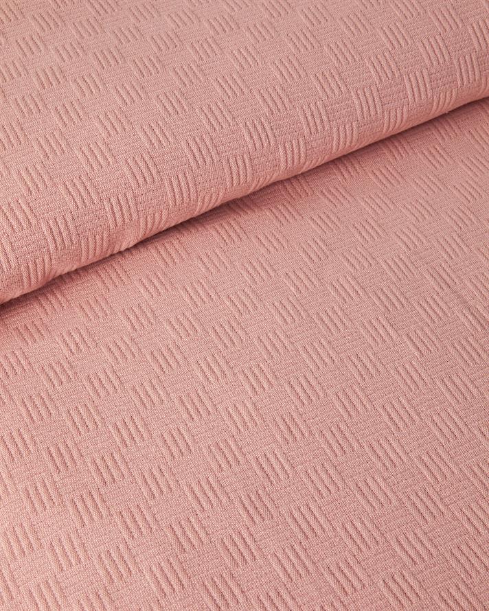 Plain Pamuklu Tek Kişilik Pike Pembe
