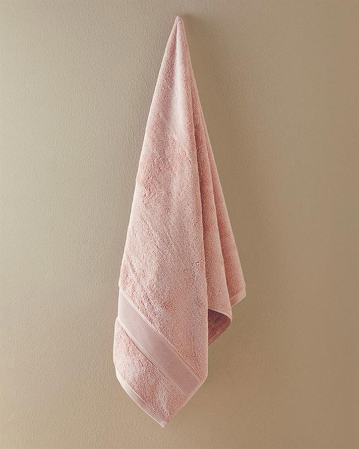 Poffy Soft-Premium Pamuklu Banyo Havlusu 70x140 cm Pembe