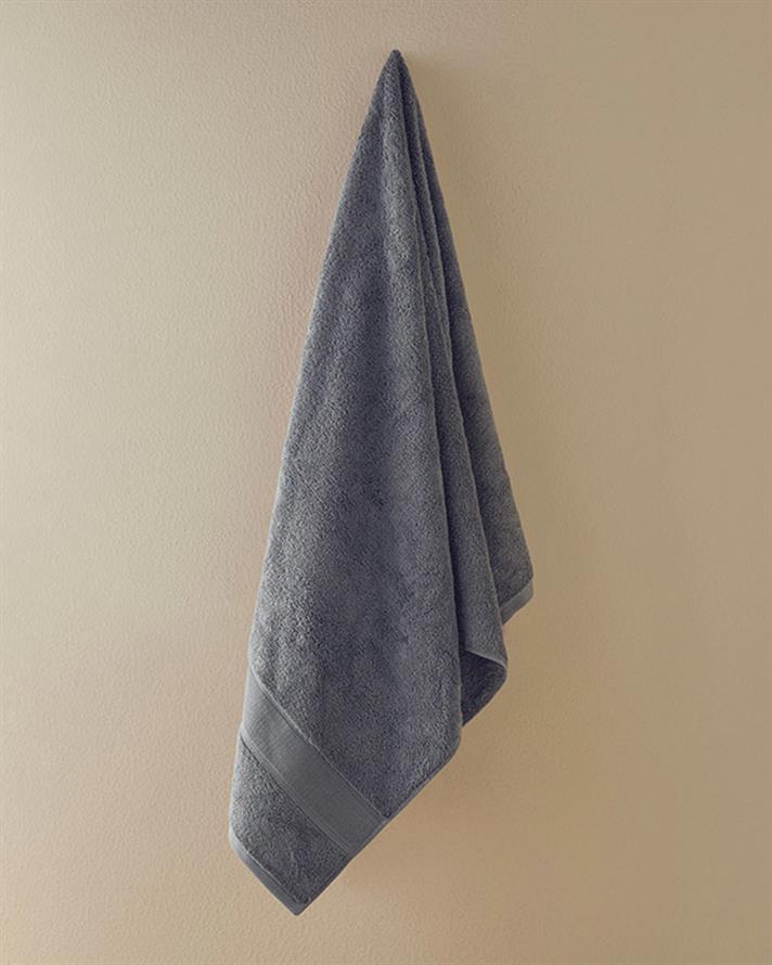 Poffy Soft-Premium Pamuklu Banyo Havlusu 70x140 cm Koyu Gri