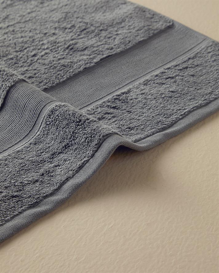 Poffy Soft-Premium Pamuklu Banyo Havlusu 70x140 cm Koyu Gri