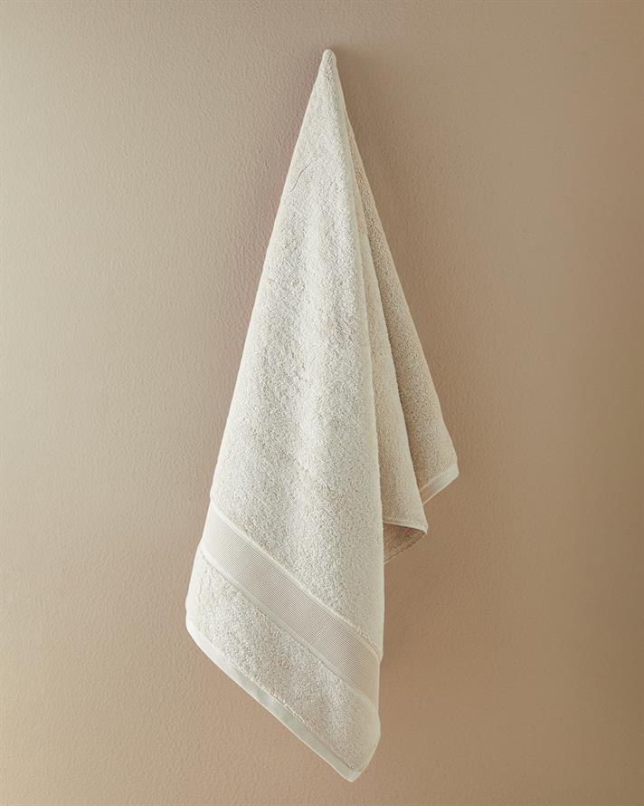 Poffy Soft-Premium Pamuklu Banyo Havlusu 70x140 cm Bej