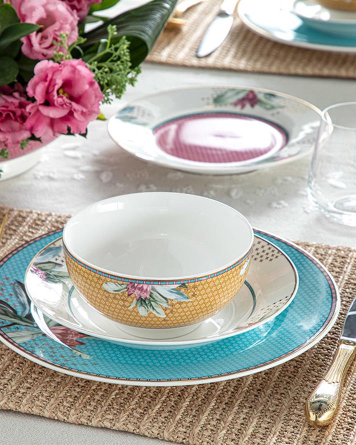 Protea New Bone China Pasta Tabağı 20 cm Pembe