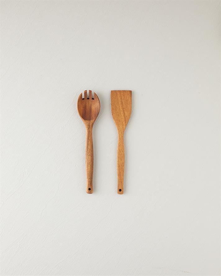 Pure Wooden Iroco 2li Servis Gereci Kahve