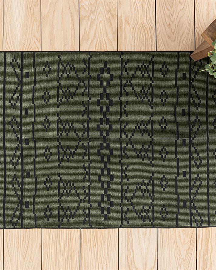 Rasia Dokuma Kilim Koyu Yeşil