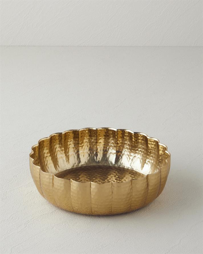 Regina Metal Dekoratif Tabak 18 x 18 x 5 cm Gold