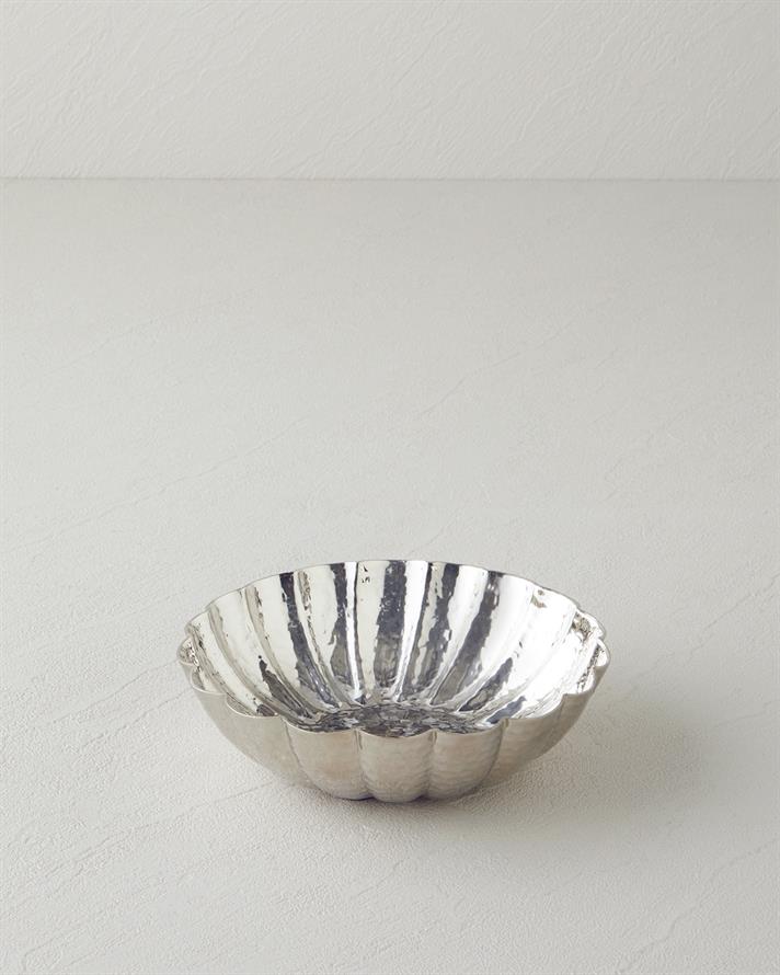 Rita Metal Dekoratif Tabak 15 x 15 x 4.5 cm Silver