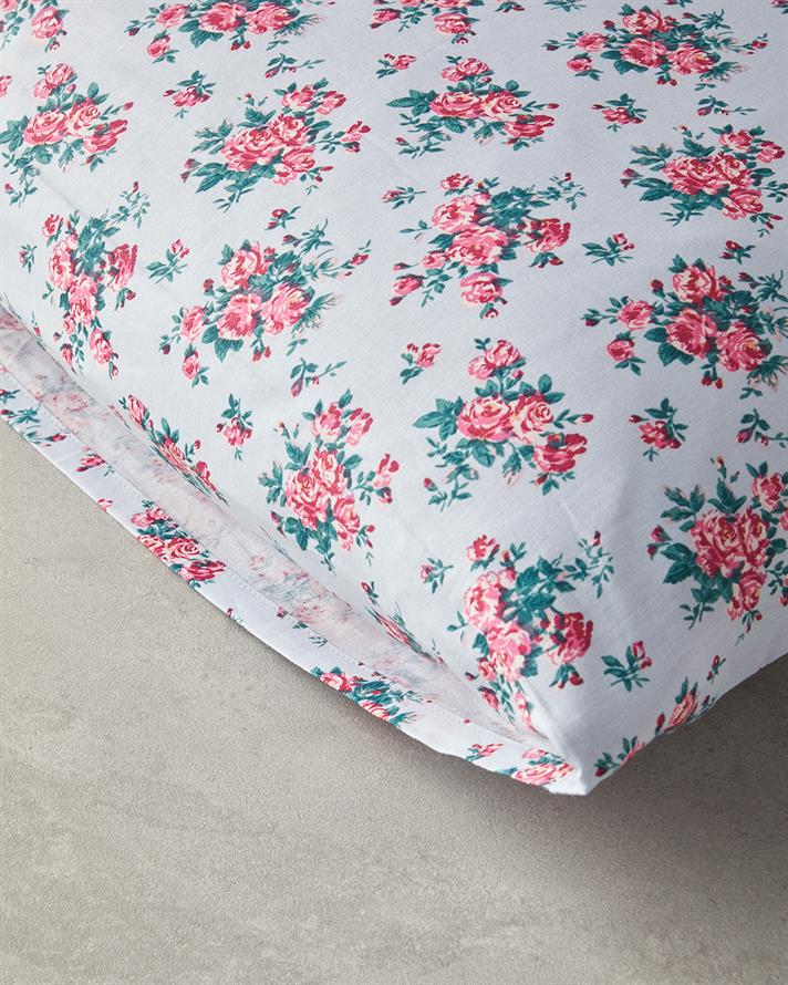 Rose Harmony 2Li Yastık Kılıfı Mavi