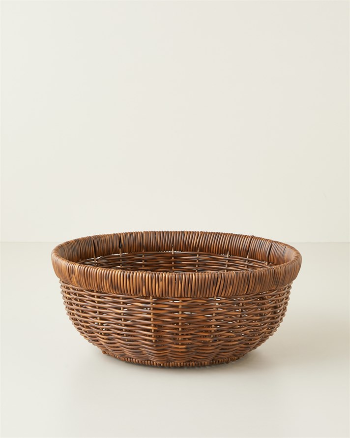 Roselle Rattan Sunumluk Kahverengi