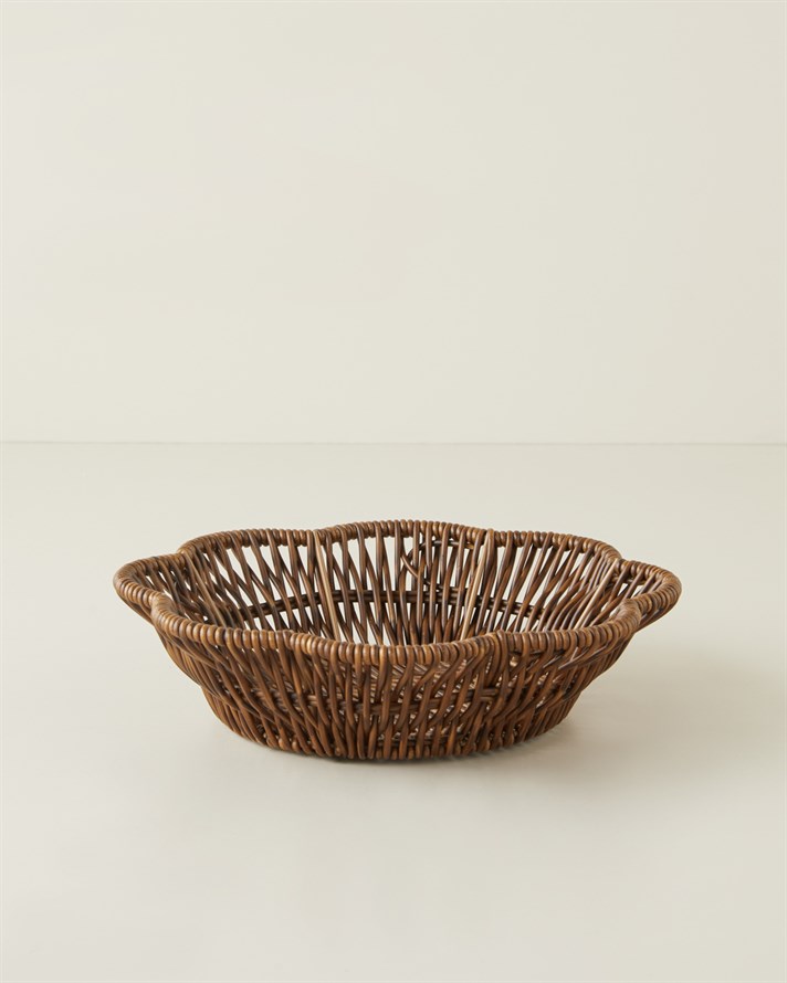 Roselle Rattan Sunumluk Kahverengi