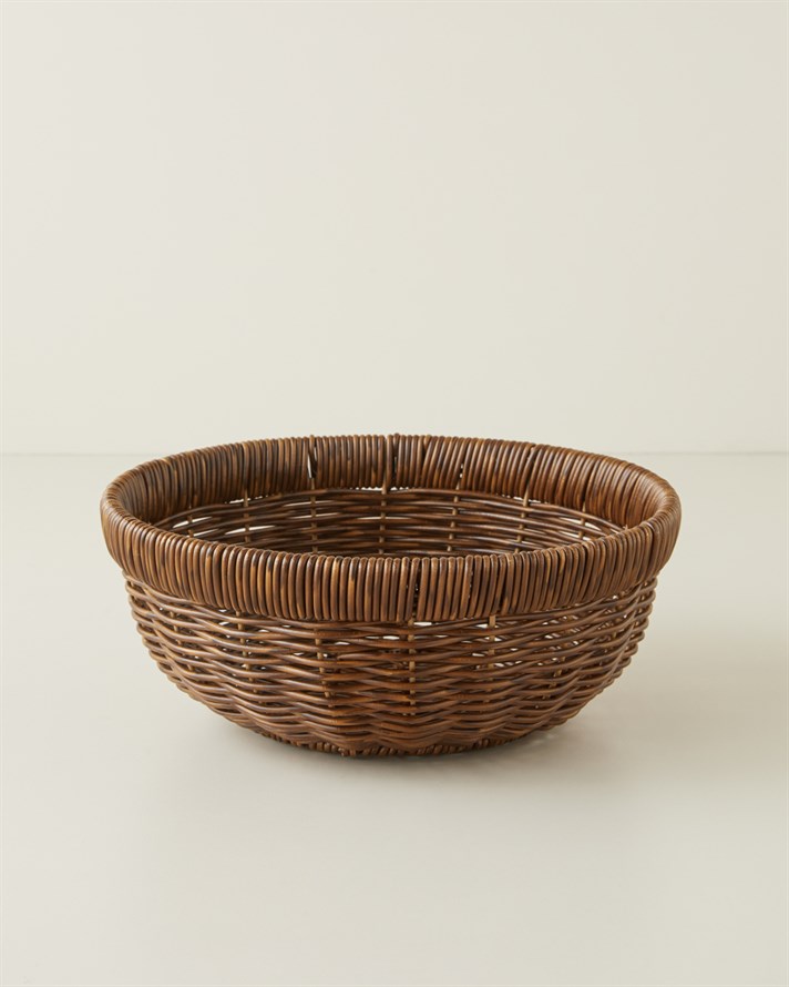 Roselle Rattan Sunumluk Kahverengi