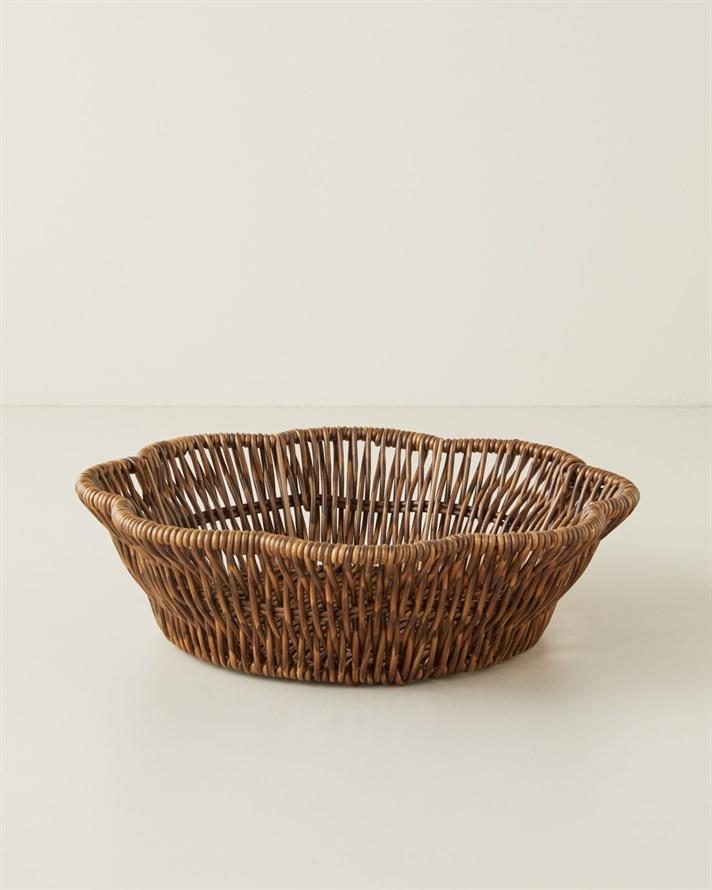 Roselle Rattan Sunumluk Kahverengi