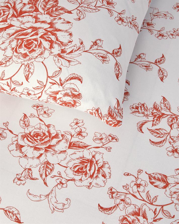 Rosey Violen Çift Kişilik Nevresim Takımı Turuncu