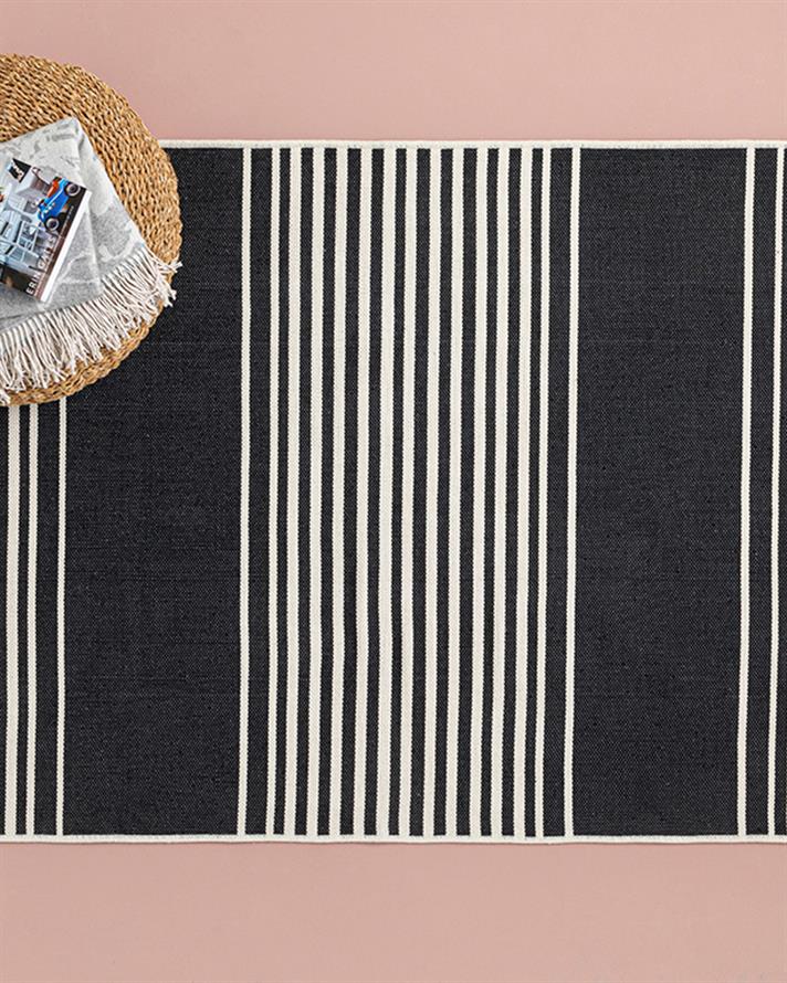 Royal Blend Dokuma Kilim Krem Siyah