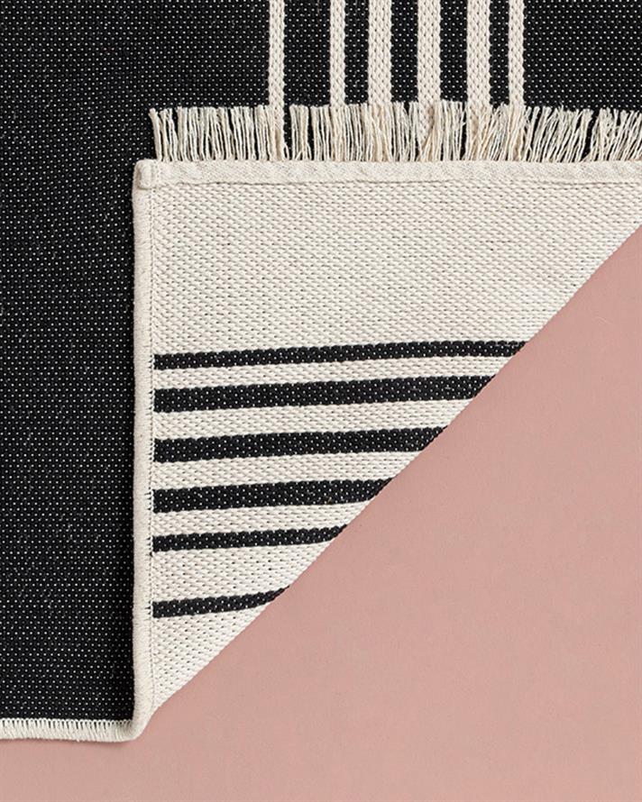 Royal Blend Dokuma Kilim Krem Siyah
