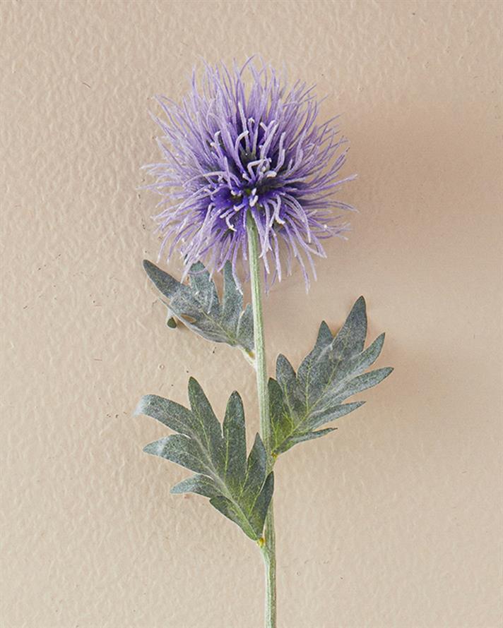 Sea Holly Tek Dal Yapay Çiçek Mor