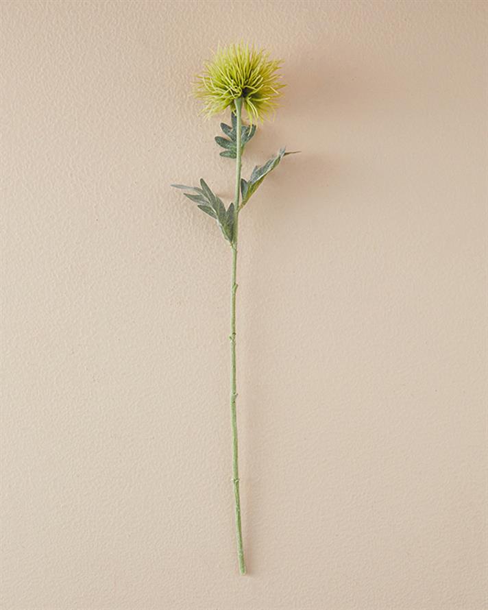 Sea Holly Tek Dal Yapay Çiçek Yeşil