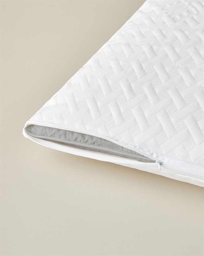 Soft Care Örme Sıvı Geçirmez Alez Yastık Kılıfı 50x70 cm Beyaz