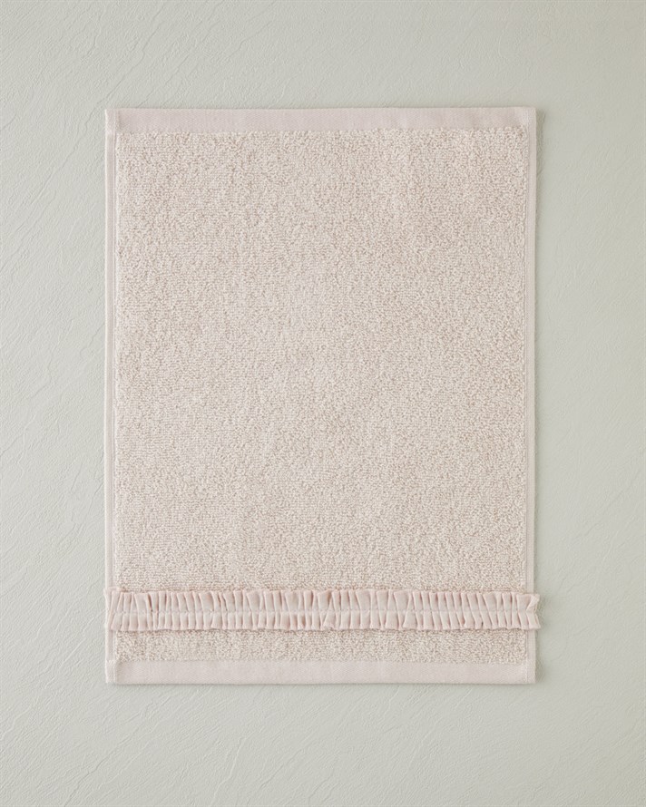 Soft Ruffle %100 Pamuk El Havlusu 30x40 cm Pudra
