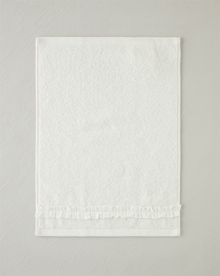 Soft Ruffle %100 Pamuk El Havlusu 30x40 cm Fildişi