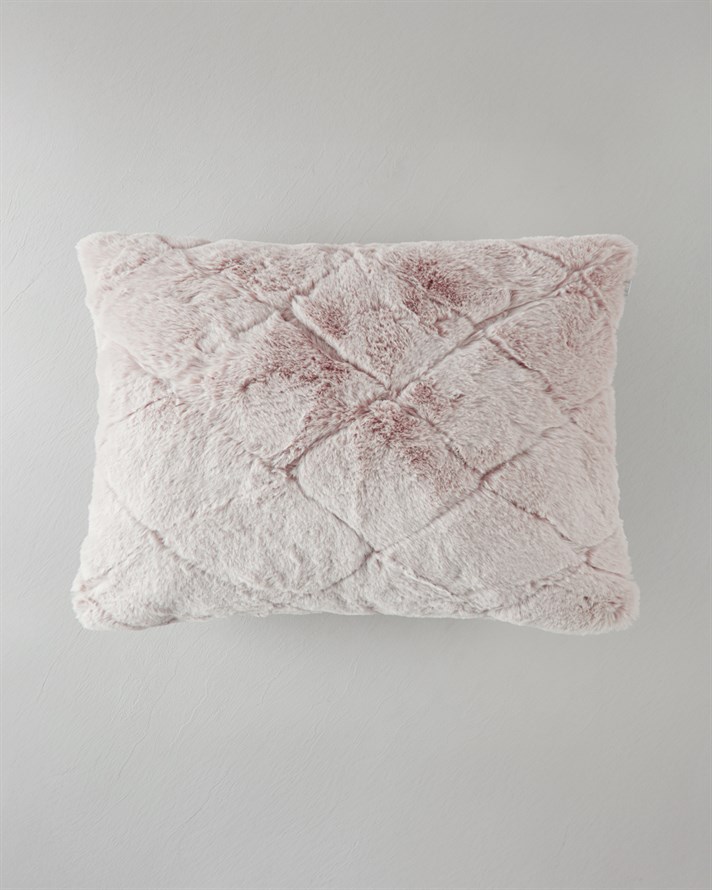 Soft Touch Rabbit Peluş Kırlent Kılıfı 35x50 cm Pudra