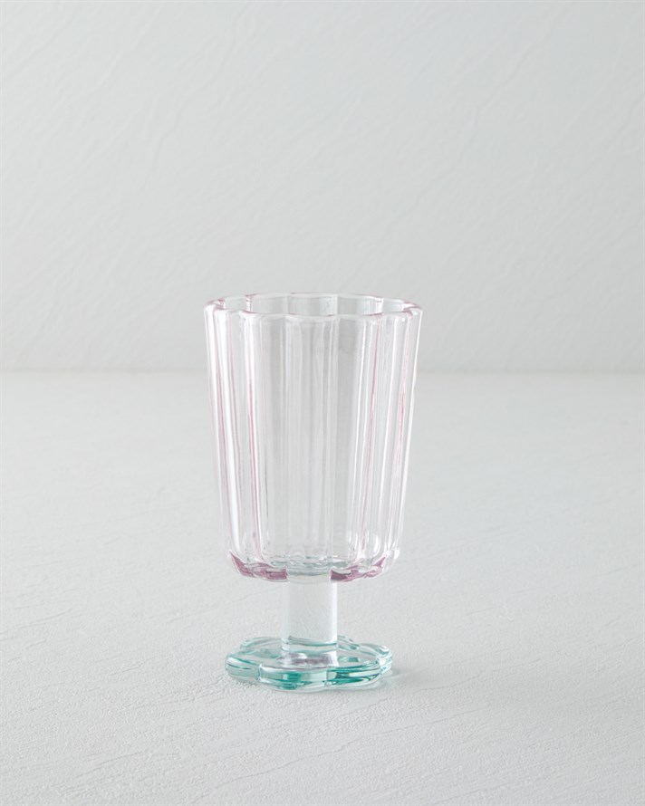 Springtime Cam 3lü Kadeh 280 ml Pembe - Yeşil