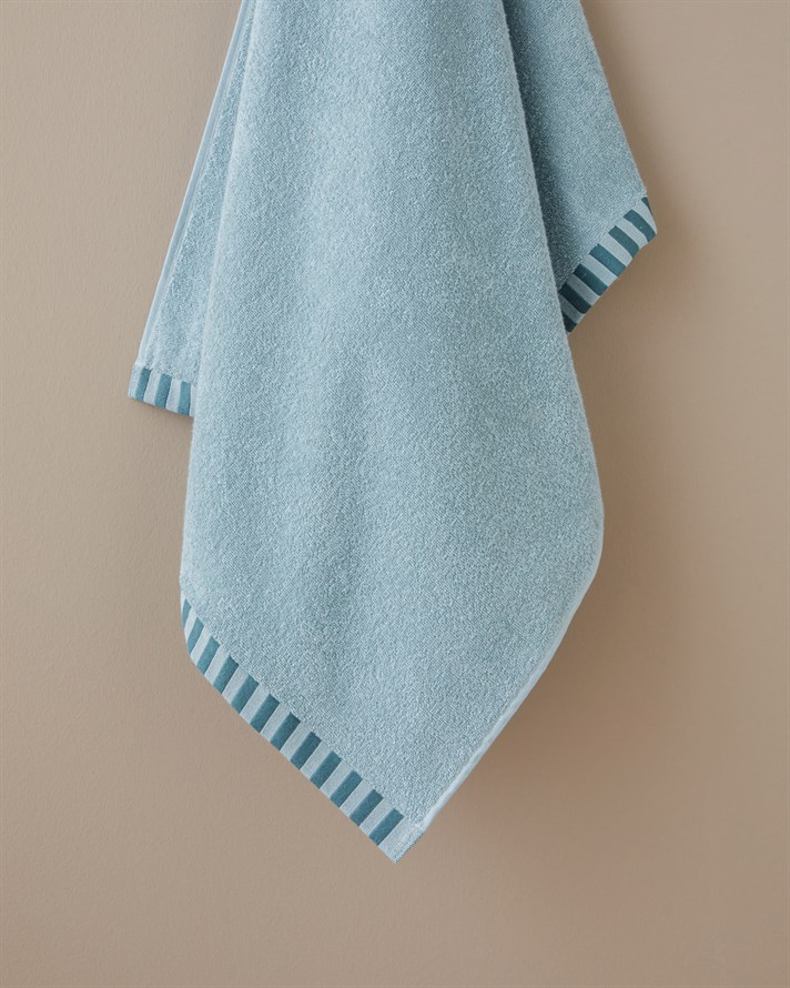 Stripe Edge %100 Pamuk Banyo Havlusu 70x140 cm Mint