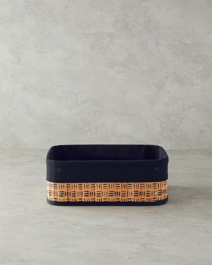 Stripy Bambu Sepet Naturel