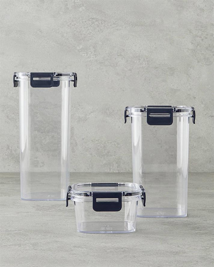 Super Lock 3lü Erzak Kabı Antrasit