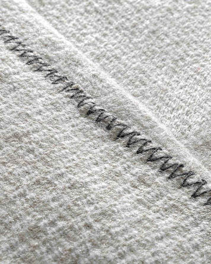 Triple Stripe Scotch Tek Kişilik Battaniye Kahverengi-Antrasit